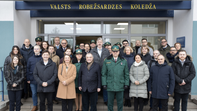 Ārvalstu pārstāvniecību delegācijas ciemojās Valsts robežsardzes koledžā Nr.7