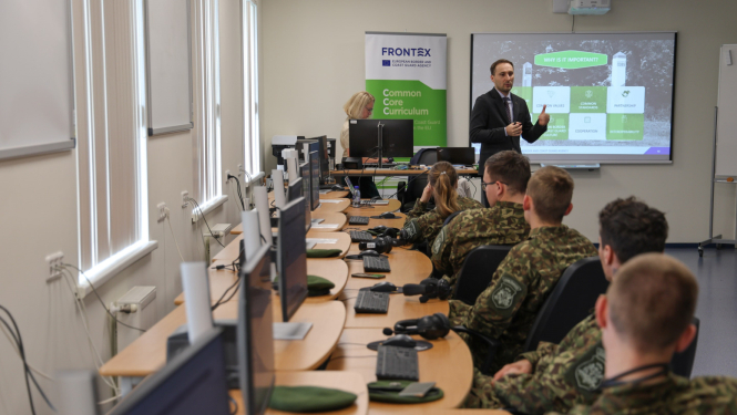 Topošie robežsargi piedalījās FRONTEX Aģentūras organizētajā pārbaudījumā