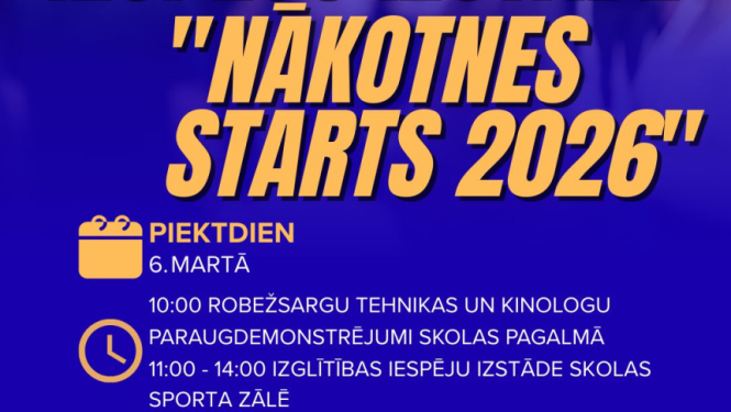 Dalība izglītības iespēju izstādē “Nākotnes starts 2026”
