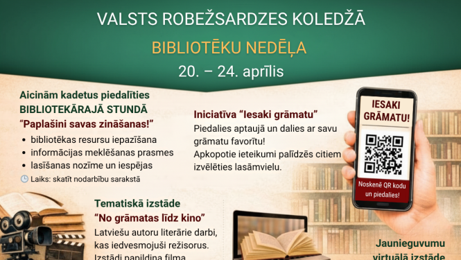 Bibliotēku nedēļa Valsts robežsardzes koledžā