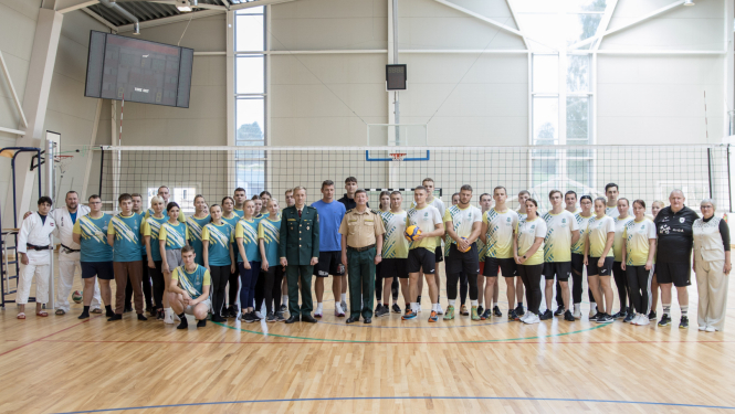 Valsts robežsardzes koledžā viesojās  Iekšlietu ministrijas veselības un sporta centra Sporta nodaļas profesionālie sportisti