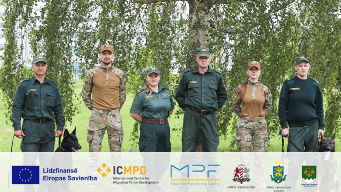 Valsts robežsardzes koledžas Kinoloģijas centrā uzsāk apmācības divi Moldovas Republikas Robežpolicijas Ģenerālinspektorāta kinologi