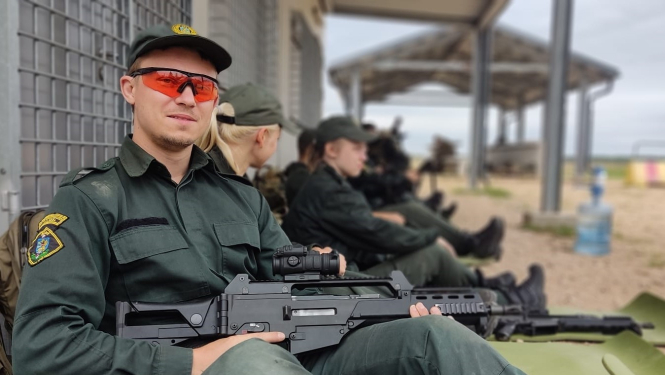 Norisinās Valsts robežsardzes koledžas studējošo dalība praktiskajās nodarbībās “Vasaras lauka nometne” Nr.1