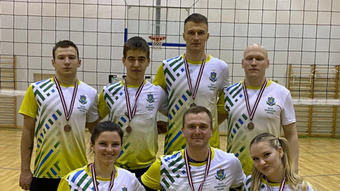 Valsts robežsardzes koledžas komanda piedalījās volejbola turnīrā