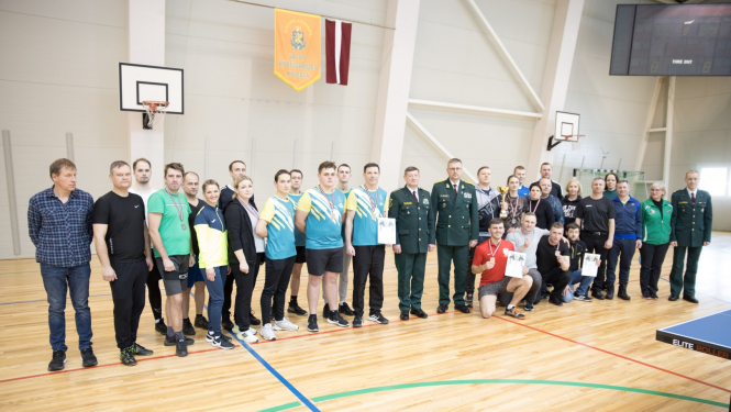 Valsts robežsardzes 2024.gada čempionāts iesākas ar sacensībām galda tenisā