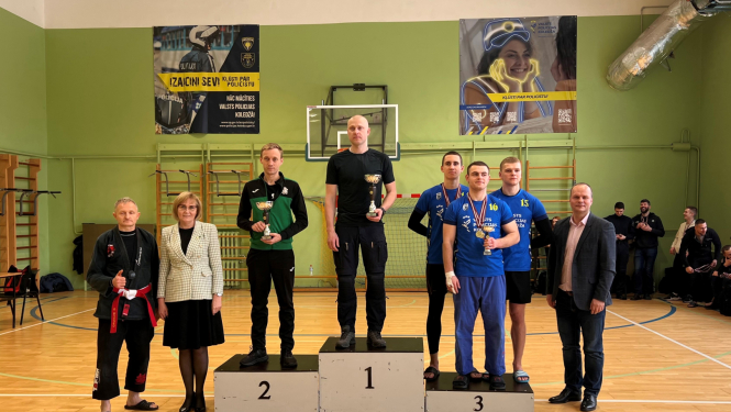 Valsts robežsardzes komanda izcīna 2.vietu Iekšlietu ministrijas atklātā čempionāta sacensībās tuvcīņā Nr.1