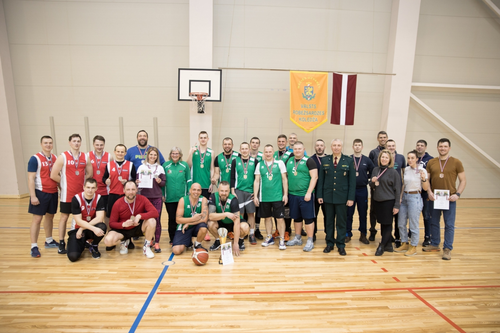 Robežsardzē noskaidroti čempionāta uzvarētāji basketbolā