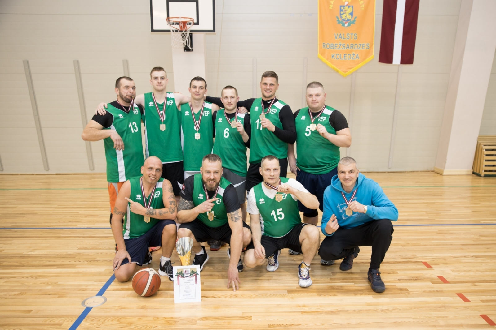 Robežsardzē noskaidroti čempionāta uzvarētāji basketbolā