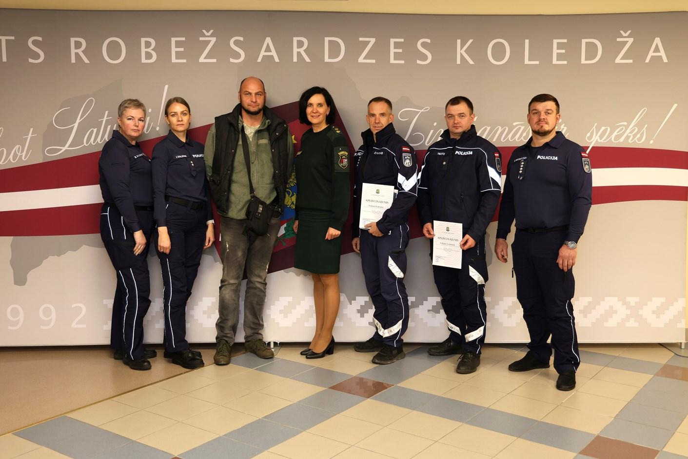 Valsts robežsardzes koledža organizēja Valsts policijas amatpersonu apmācības kursu