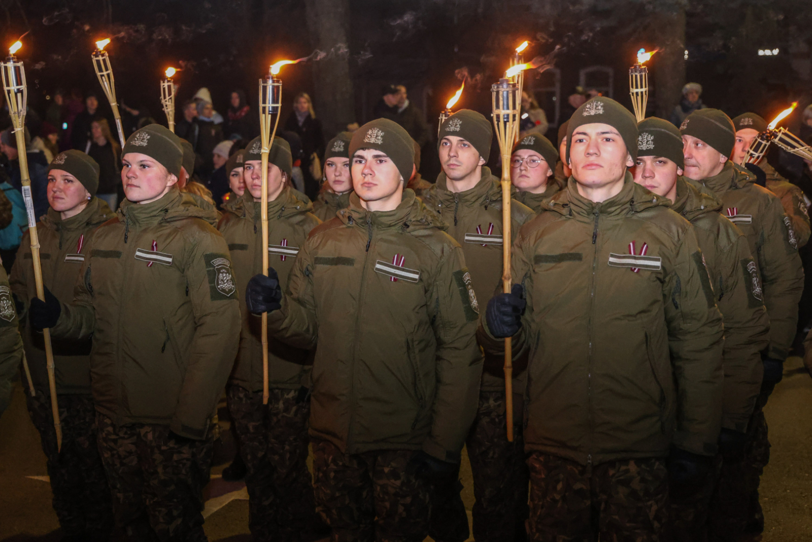 Valsts robežsardzes koledžas personāls, kadeti un mācībspēki Lāčplēša dienas piemiņas pasākumos Rēzeknē