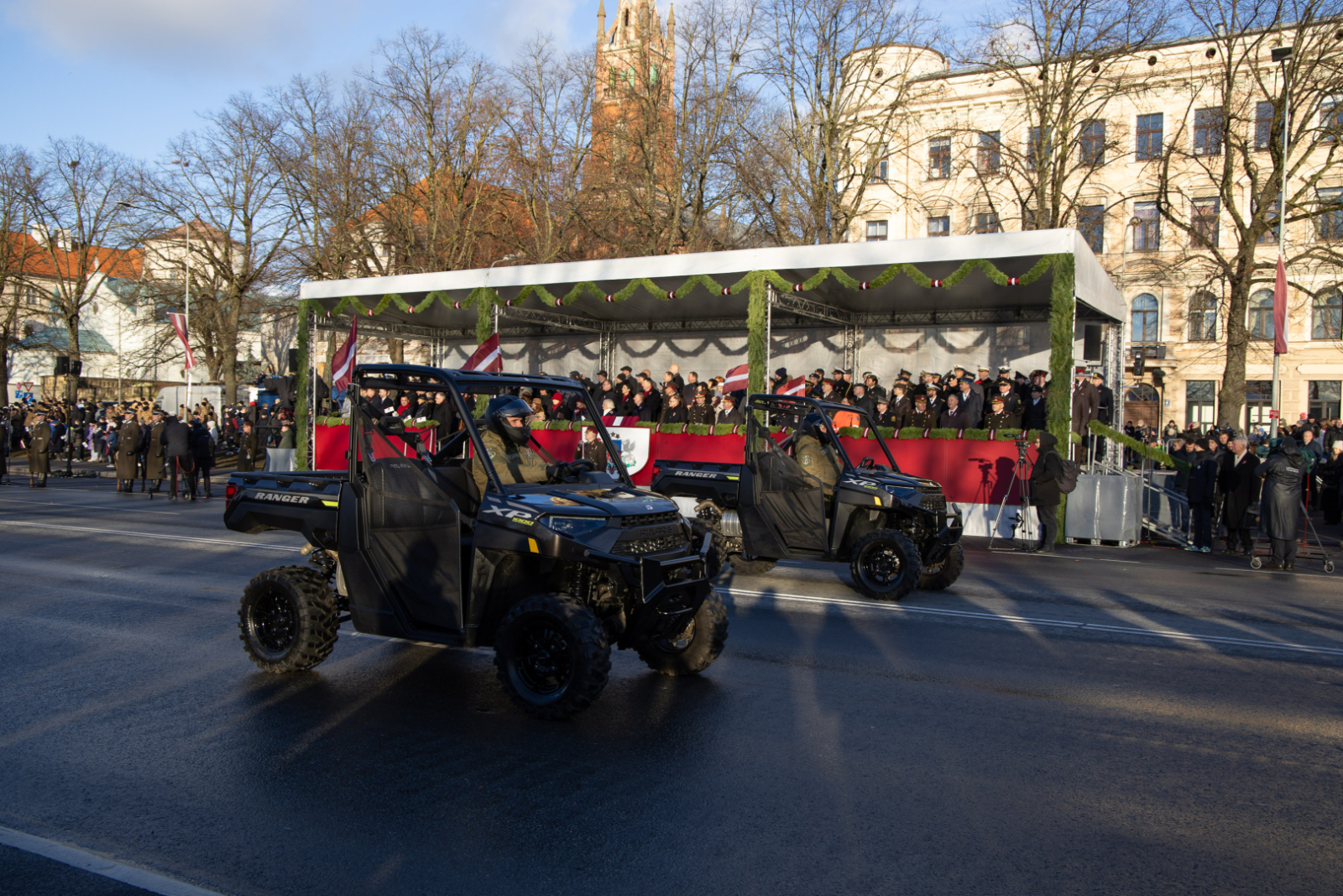 Valsts robežsardzes koledžas vienība piedalījās militārajā parādē Rīgā, 18.11.2025