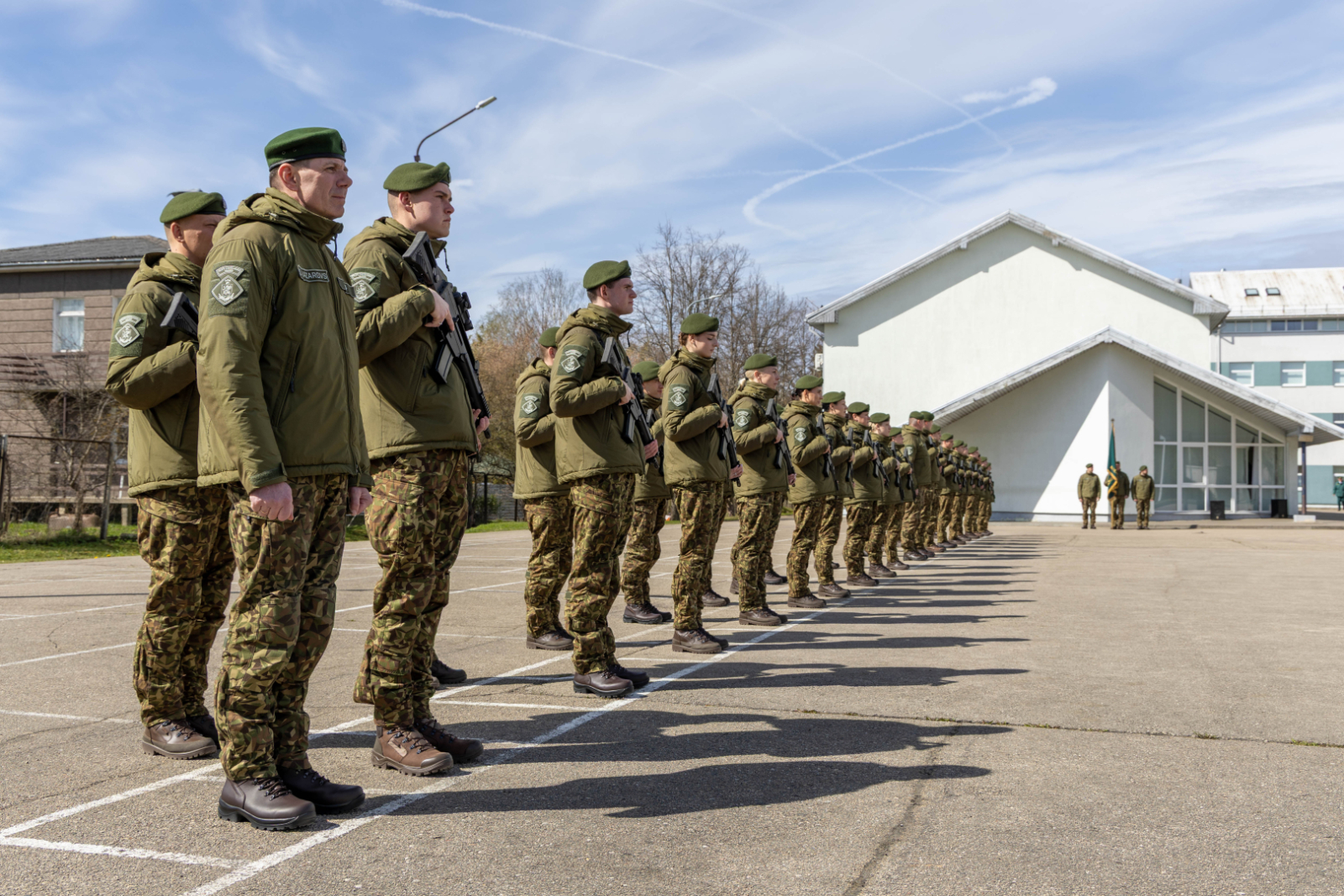 Svinīgā ceremonijā topošie robežsargi apliecina uzticību Latvijai