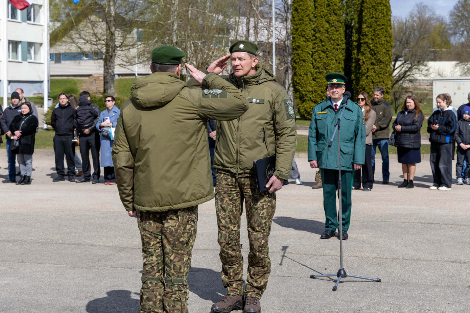 Svinīgā ceremonijā topošie robežsargi apliecina uzticību Latvijai