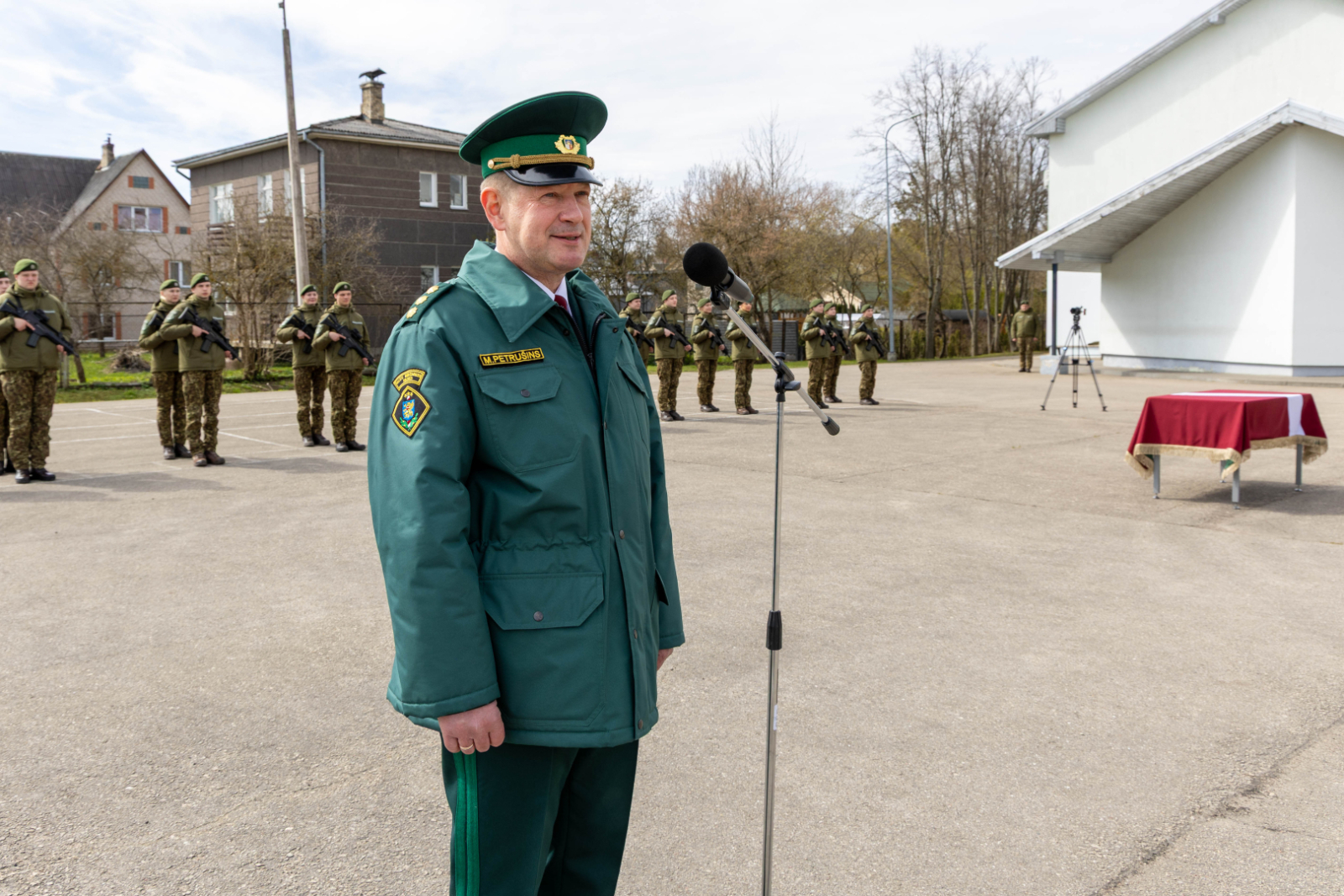 Svinīgā ceremonijā topošie robežsargi apliecina uzticību Latvijai