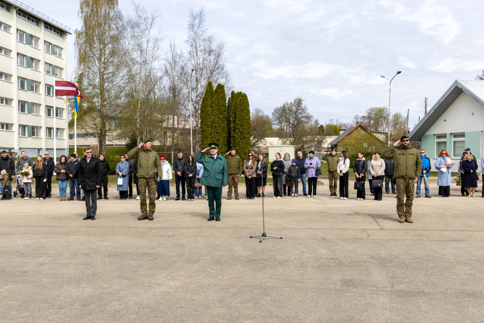 Svinīgā ceremonijā topošie robežsargi apliecina uzticību Latvijai