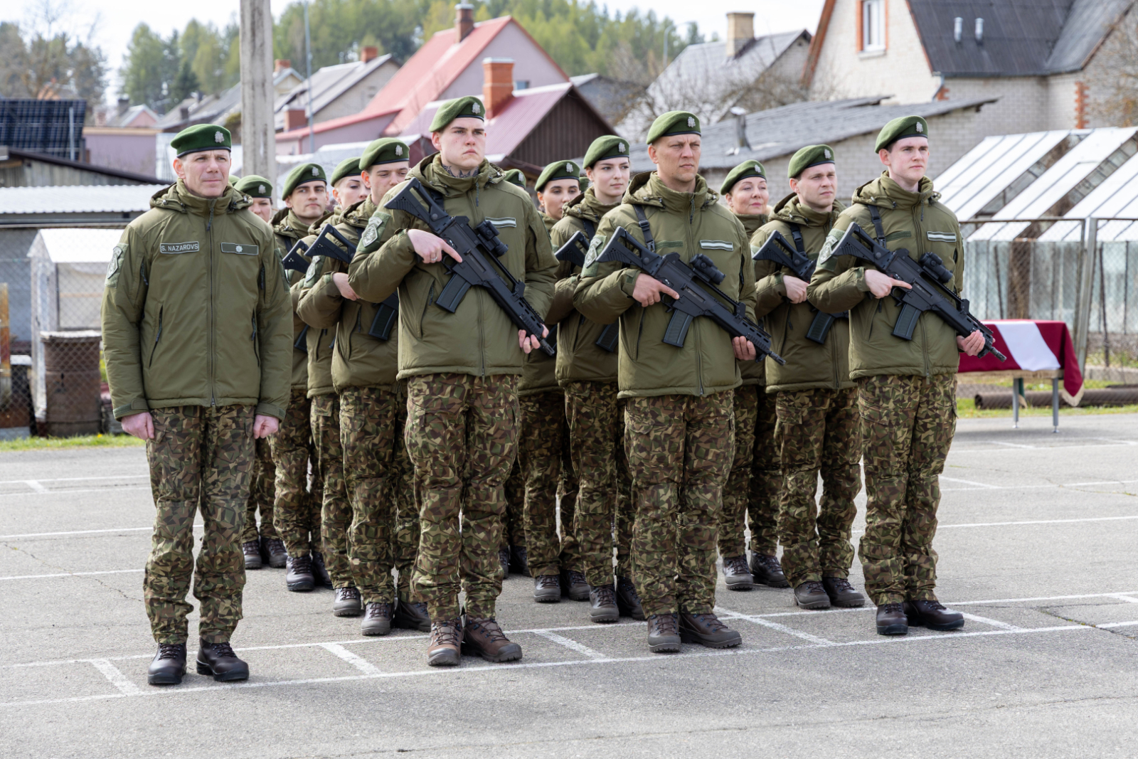 Svinīgā ceremonijā topošie robežsargi apliecina uzticību Latvijai