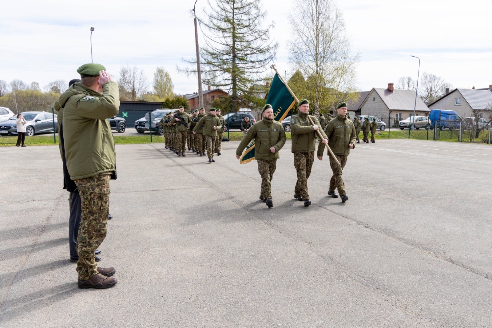 Svinīgā ceremonijā topošie robežsargi apliecina uzticību Latvijai