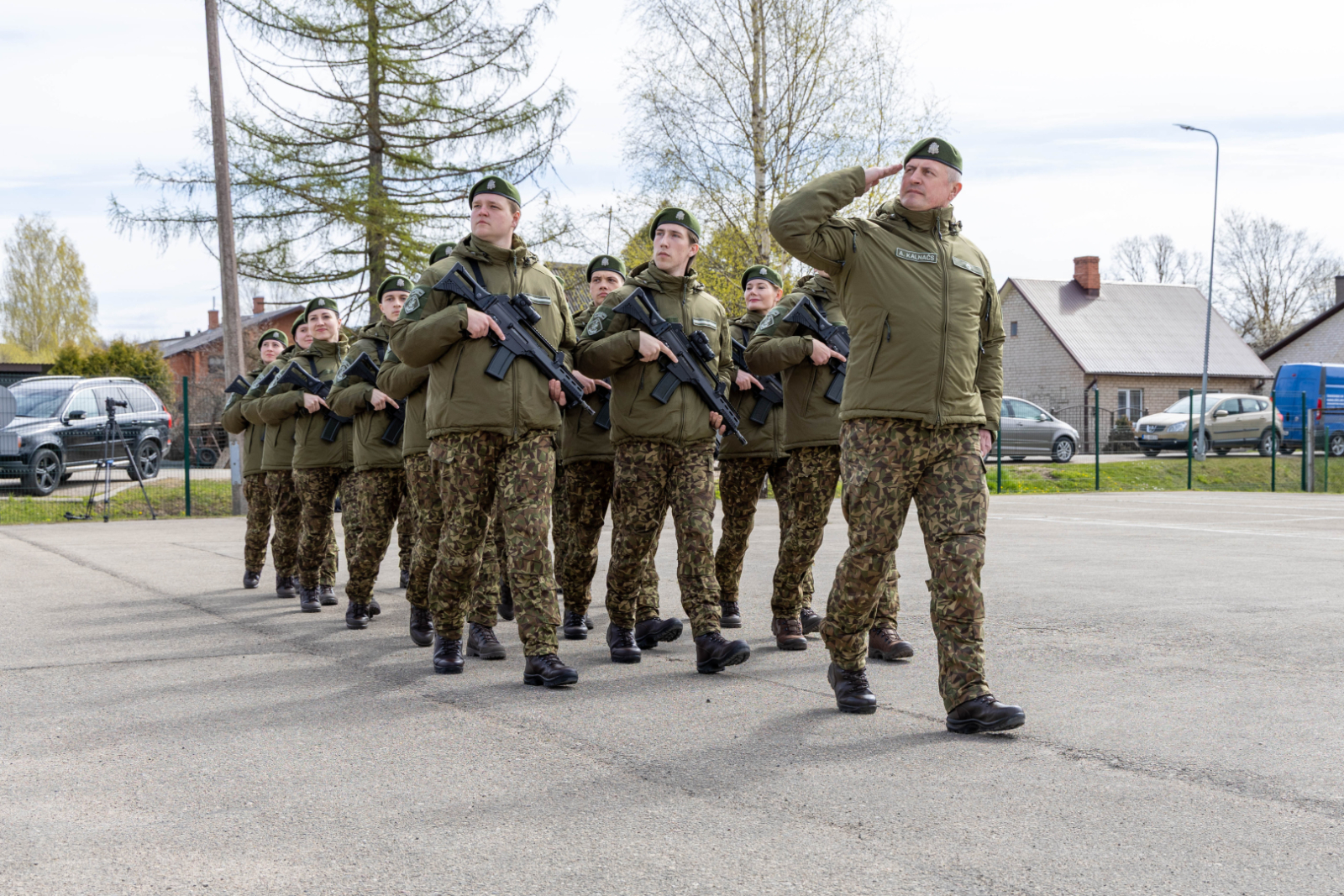 Svinīgā ceremonijā topošie robežsargi apliecina uzticību Latvijai