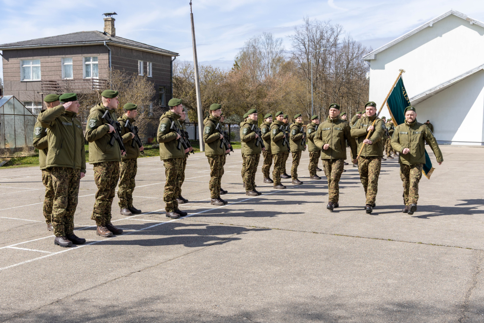 Svinīgā ceremonijā topošie robežsargi apliecina uzticību Latvijai