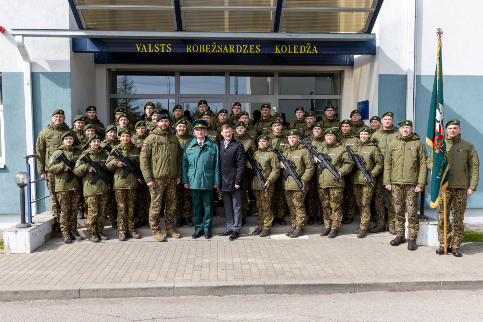 Svinīgā ceremonijā topošie robežsargi apliecina uzticību Latvijai