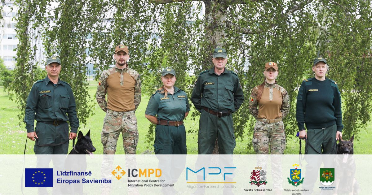 Valsts robežsardzes koledžas Kinoloģijas centrā uzsāk apmācības divi Moldovas Republikas Robežpolicijas Ģenerālinspektorāta kinologi