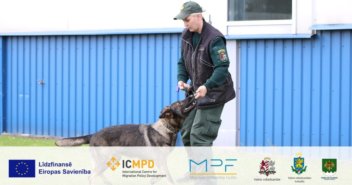 Valsts robežsardzes koledžas Kinoloģijas centrā uzsāk apmācības divi Moldovas Republikas Robežpolicijas Ģenerālinspektorāta kinologi
