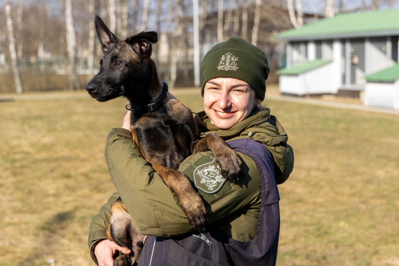 Valsts robežsardzes koledžā iegādāti jauni kucēni