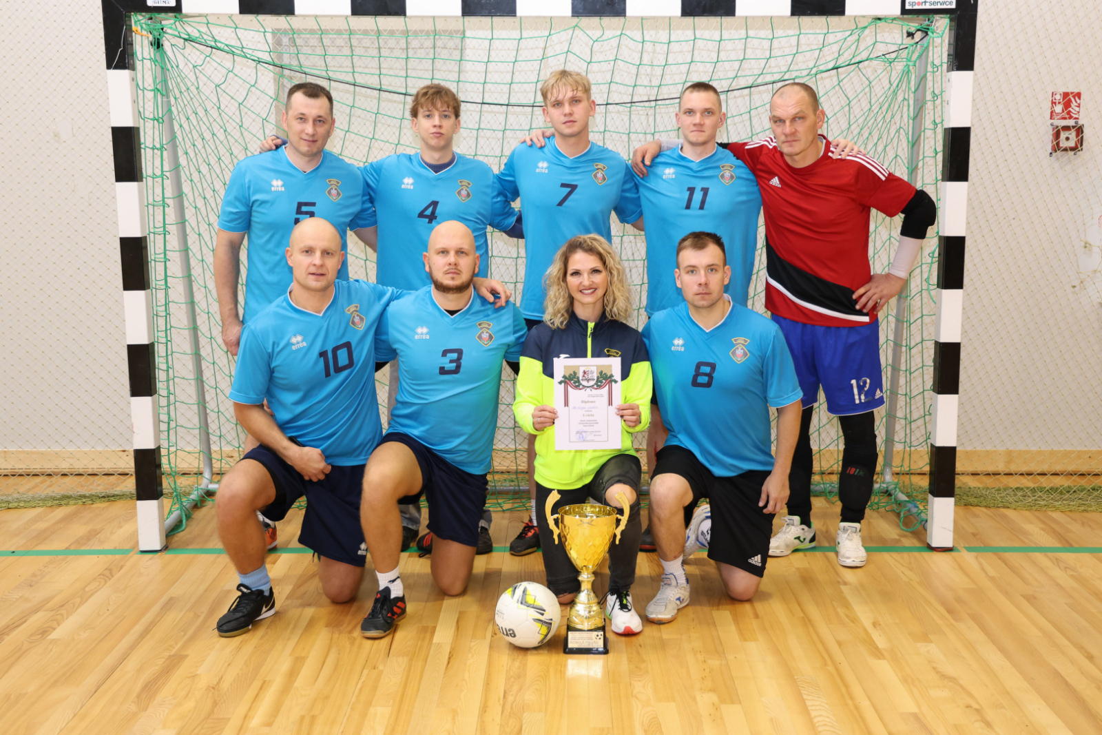 Valsts robežsardzes Ludzas pārvalde ieguva zelta medaļu futbolā