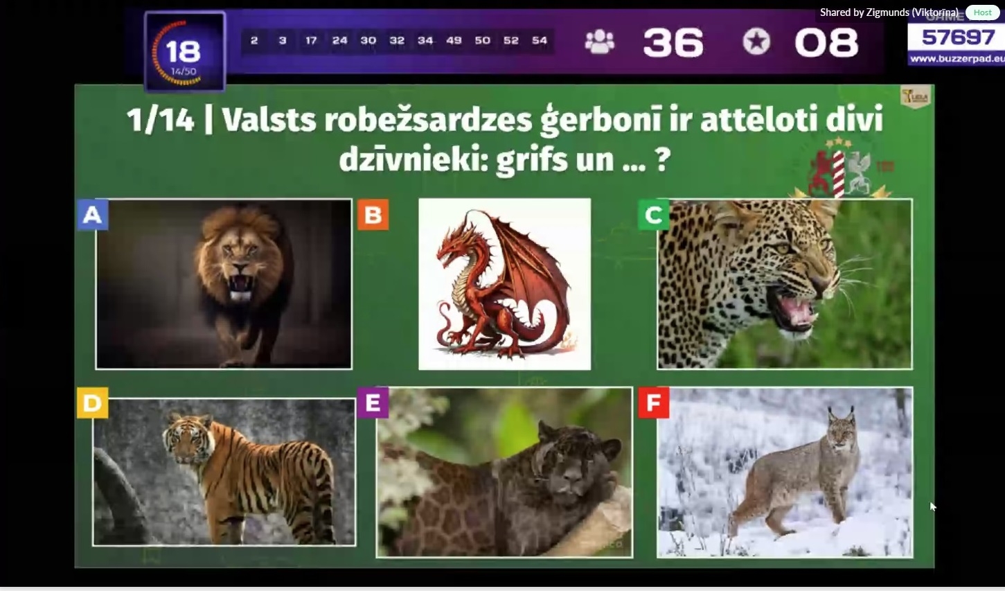 Latvijas skolēni parāda zināšanas Valsts robežsardzes erudīcijas spēlē Nr.5