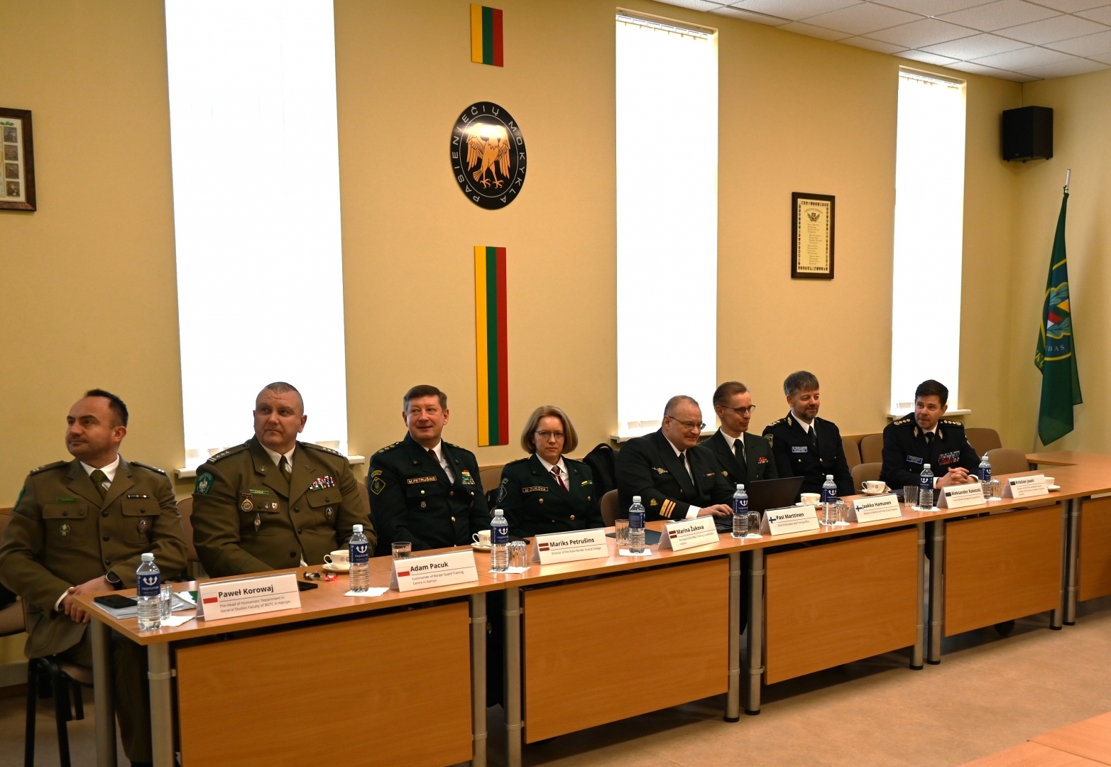Lietuvā notika ikgadējā Latvijas, Lietuvas, Igaunijas, Somijas un Polijas Robežsardzes mācību iestāžu vadības pārstāvju tikšanās Nr.1