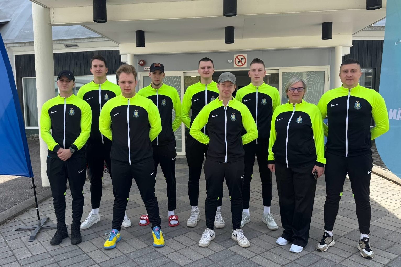 Valsts robežsardzes koledžas komanda Baltijas valstu studentu sporta spēlēs “SELL GAMES 2025”, Somijā, Vierumäki.