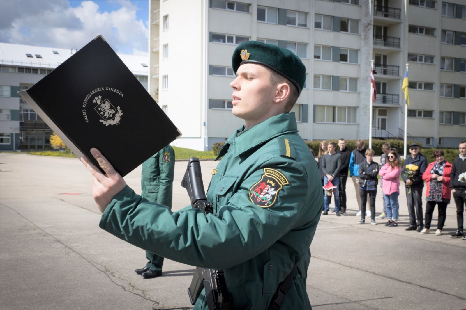 Topošie robežsargi solīja sargāt Latvijas valsti