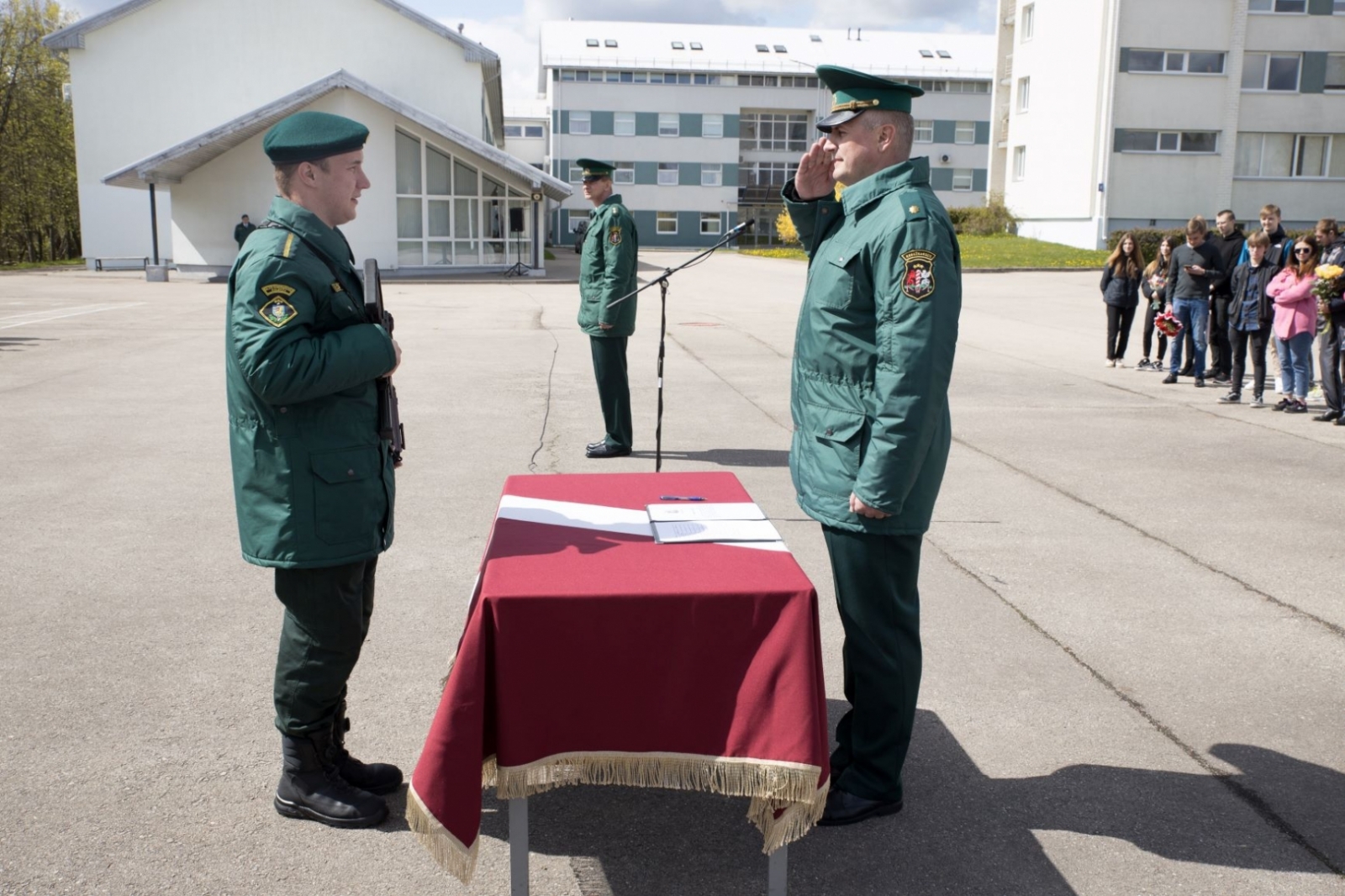 Topošie robežsargi solīja sargāt Latvijas valsti