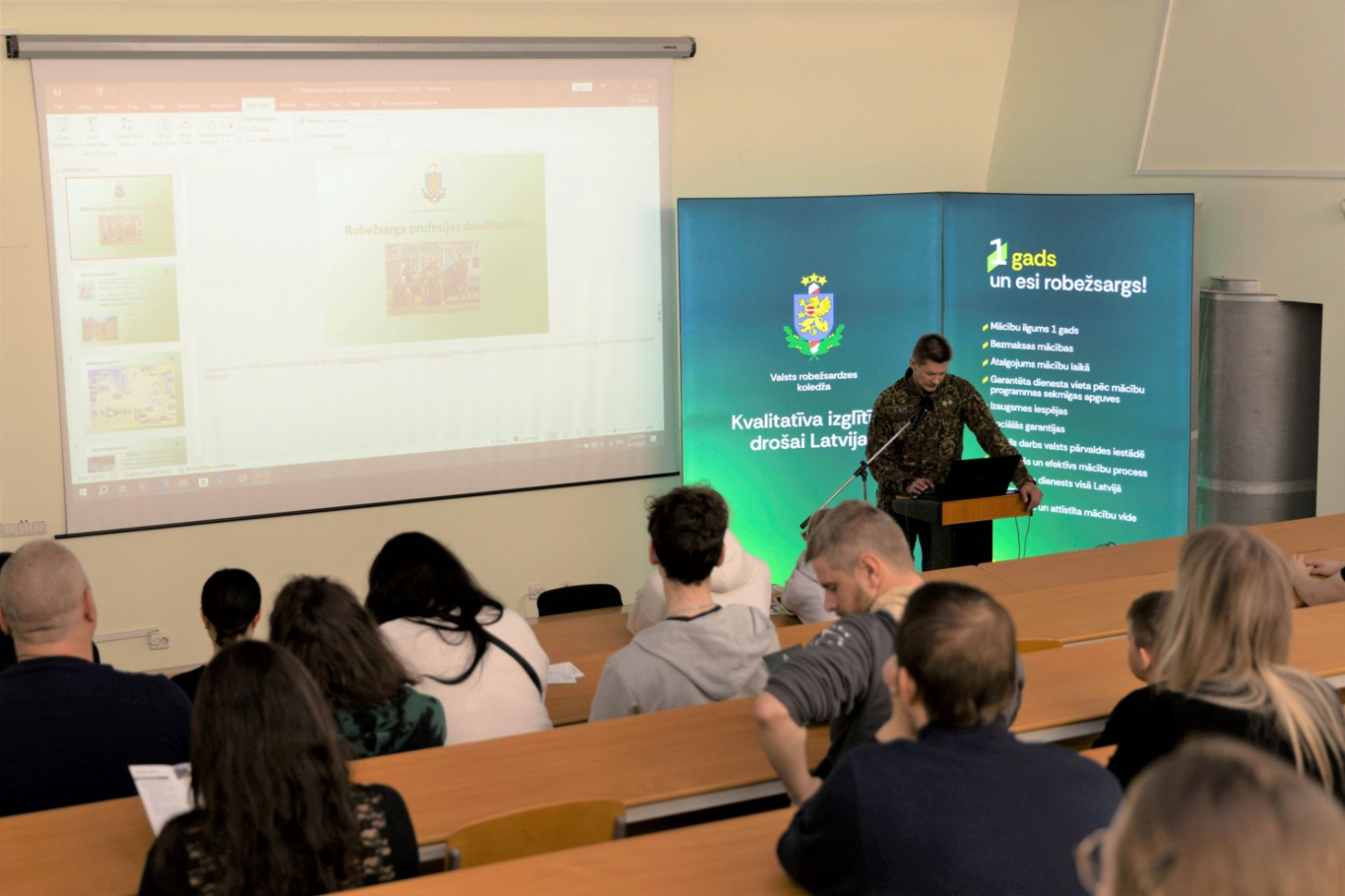 Valsts robežsardzes koledžas “Atvērto durvju diena” pulcē interesentus no visas Latvijas