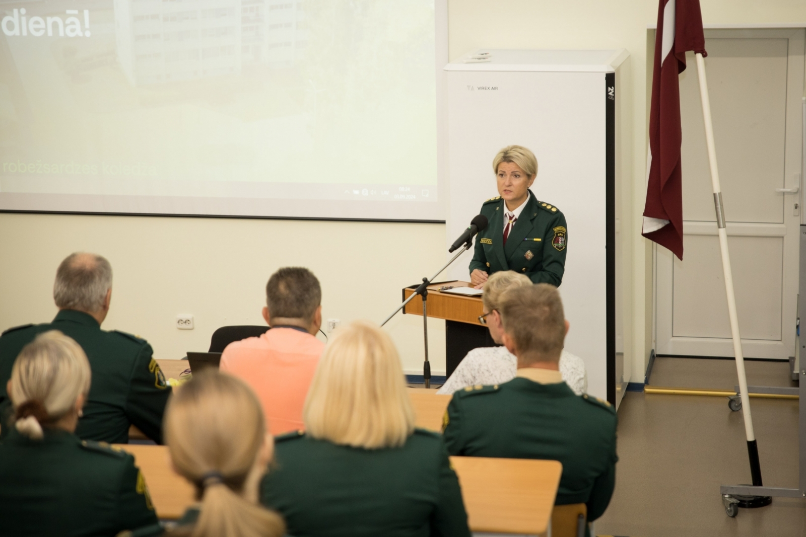 Valsts robežsardzes koledžā svinīgi atzīmē jauno mācību gada sākumu Nr.1