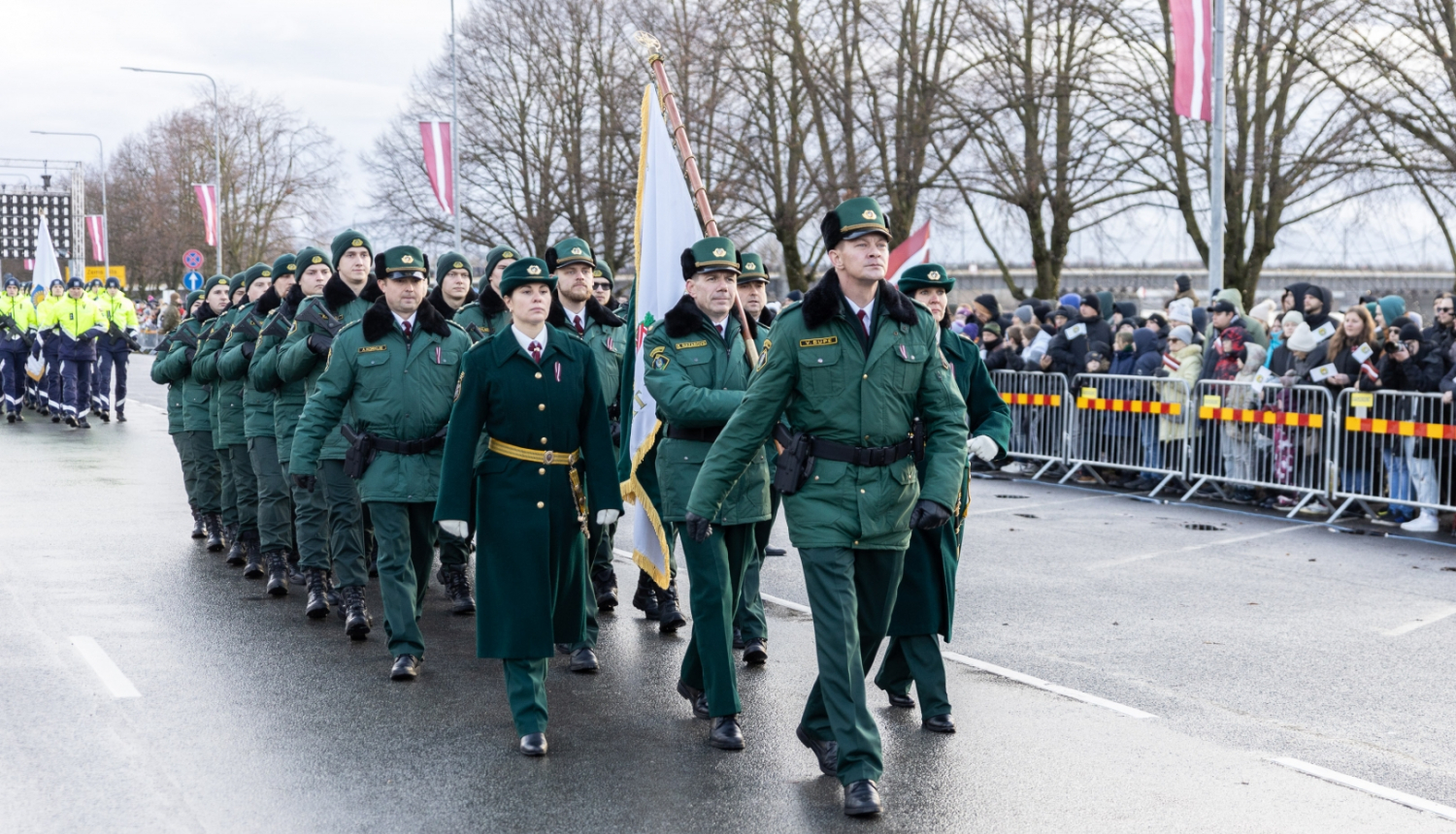 Valsts robežsardzes koledžas vienība piedalījās militārajā parādē Rīgā Nr.1