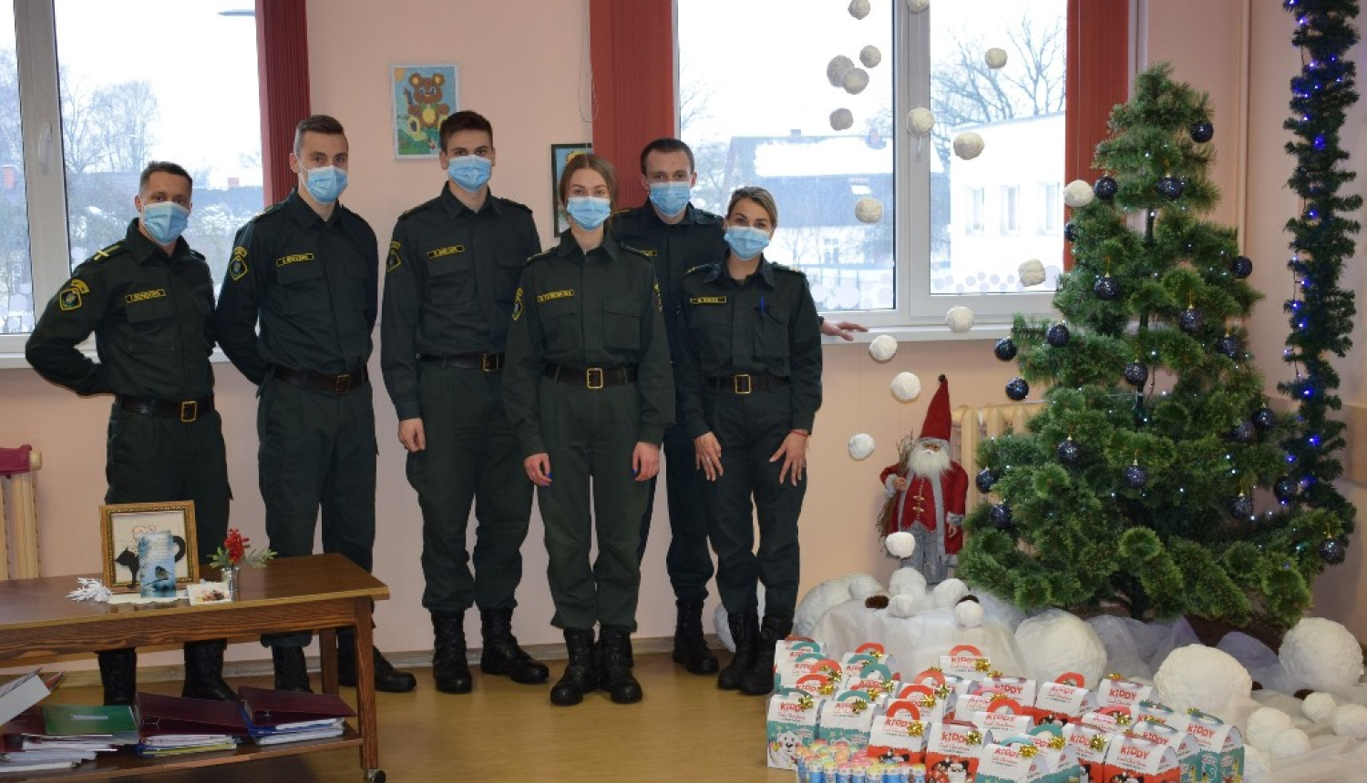 Valsts robežsardzes koledžas studējošie 2022.gada 23.decembrī, Labdarības akcijas ietvaros
