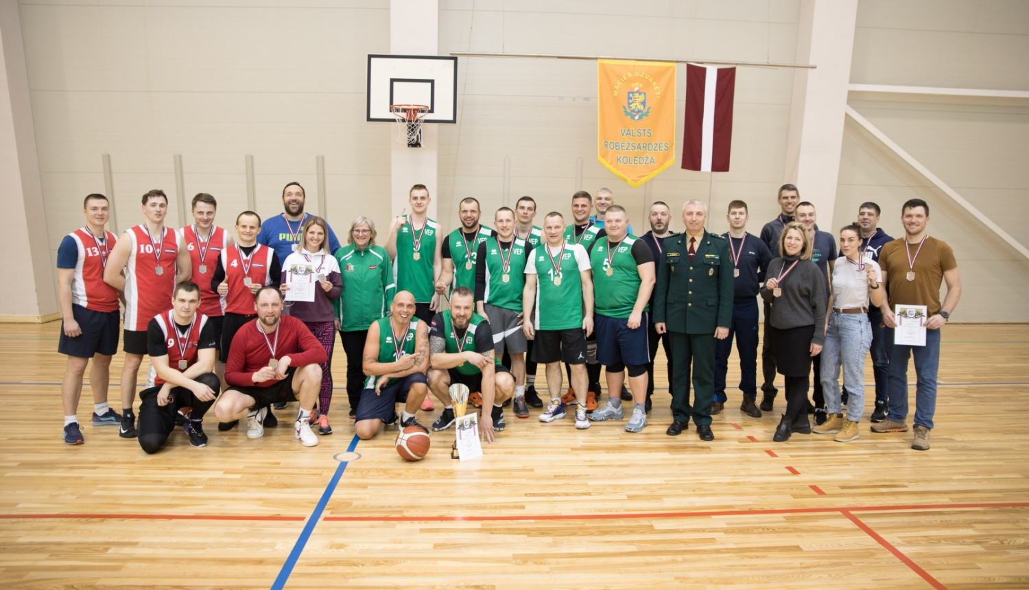 Robežsardzē noskaidroti čempionāta uzvarētāji basketbolā