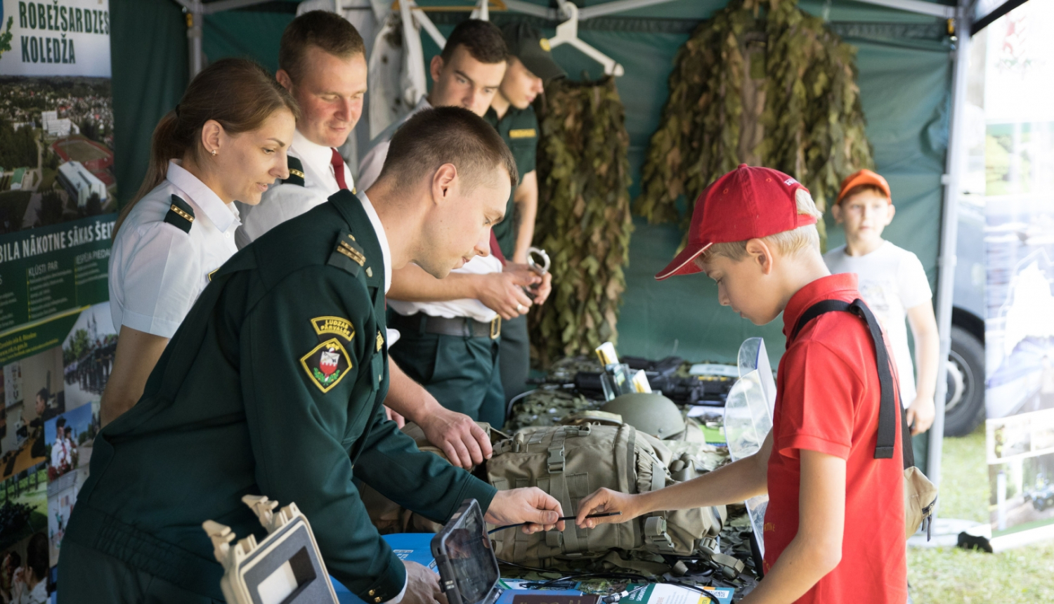 Robežsargu tematiskā telts pasākumā “Karoga svētki” 