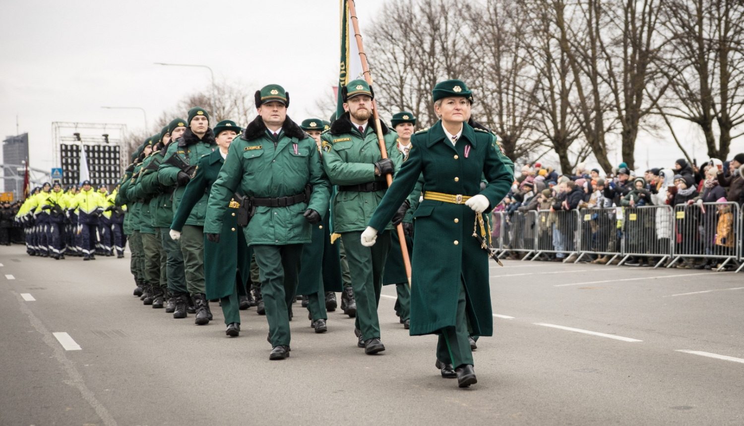 Dalība Latvijas Republikas proklamēšanas dienai veltītajā militārajā parādē