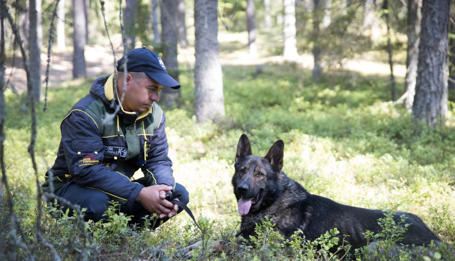 Kinologi un dienesta suņi demonstrē prasmes XXIV Valsts robežsardzes sacensībās Nr.2