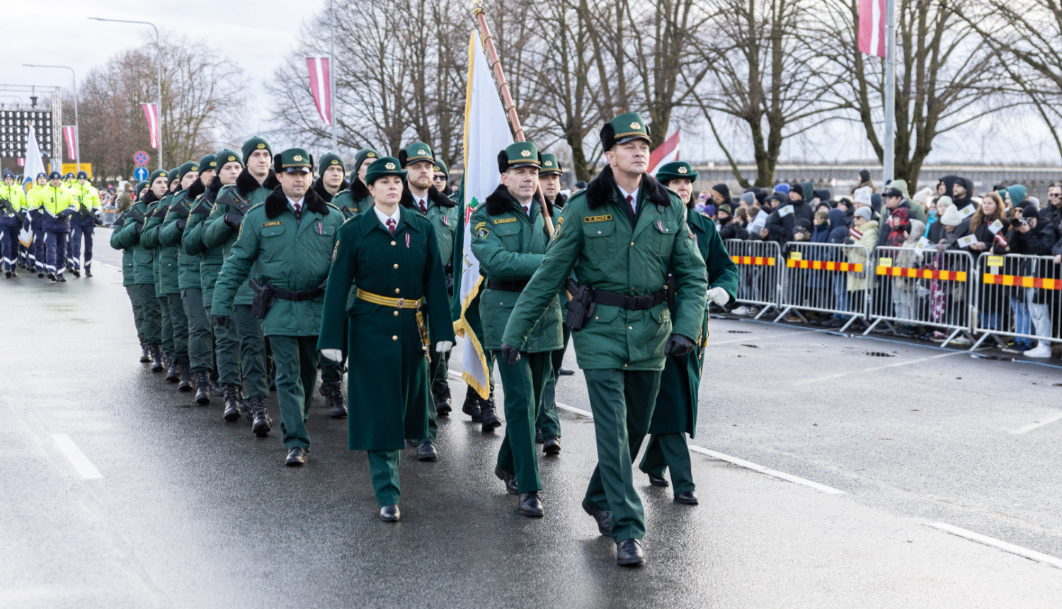 Dalība Latvijas Republikas proklamēšanas dienai veltītajā militārajā parādē