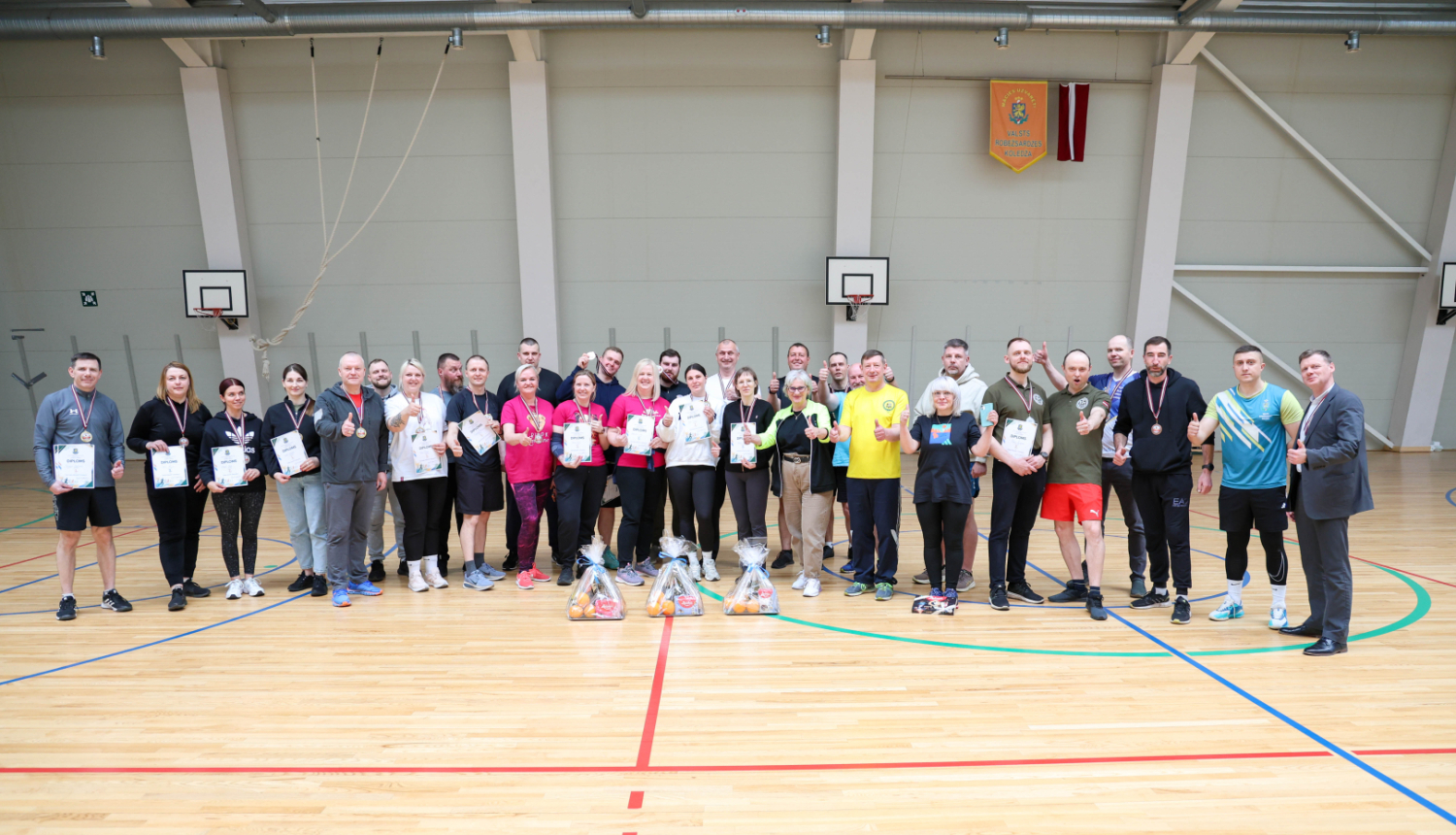 Valsts robežsardzes koledžā norisinājās personāla sporta diena