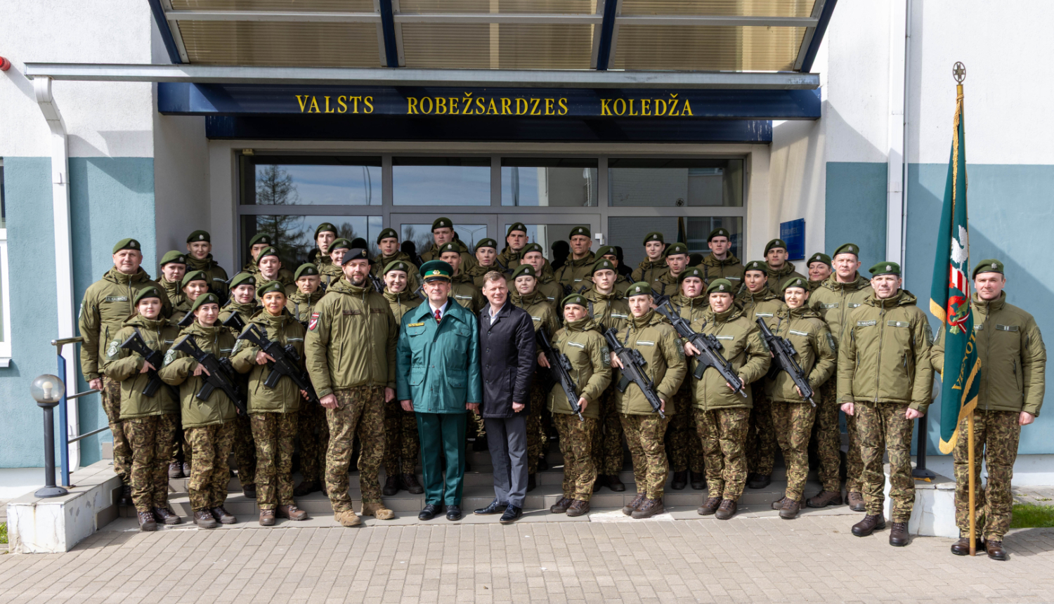 Svinīgā ceremonijā topošie robežsargi apliecina uzticību Latvijai