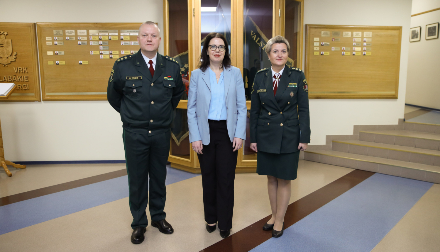 28.martā vizītes ietvaros Valsts robežsardzes koledžu apmeklēja Izraēlas vēstniece Latvijas Republikā Sandra Simoviča ar delegāciju.