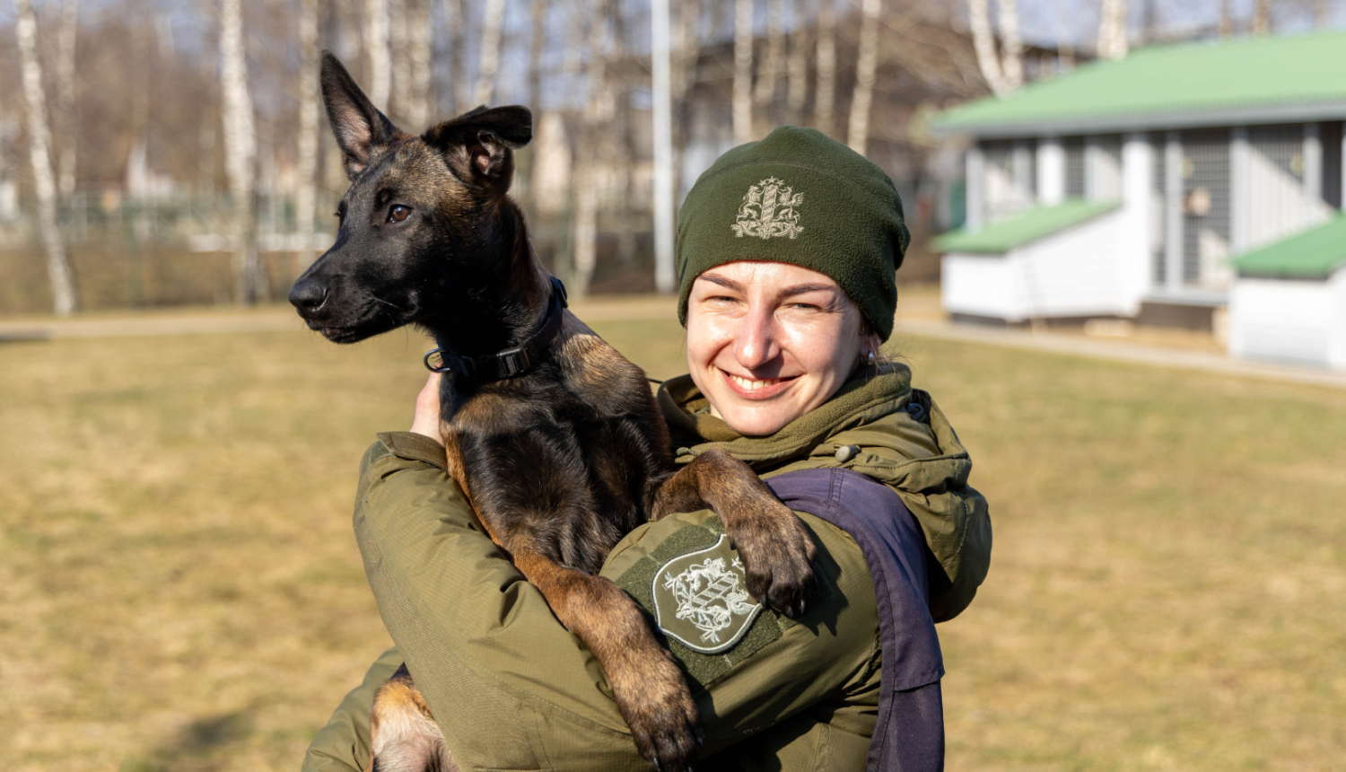 Valsts robežsardzes koledžā iegādāti jauni kucēni