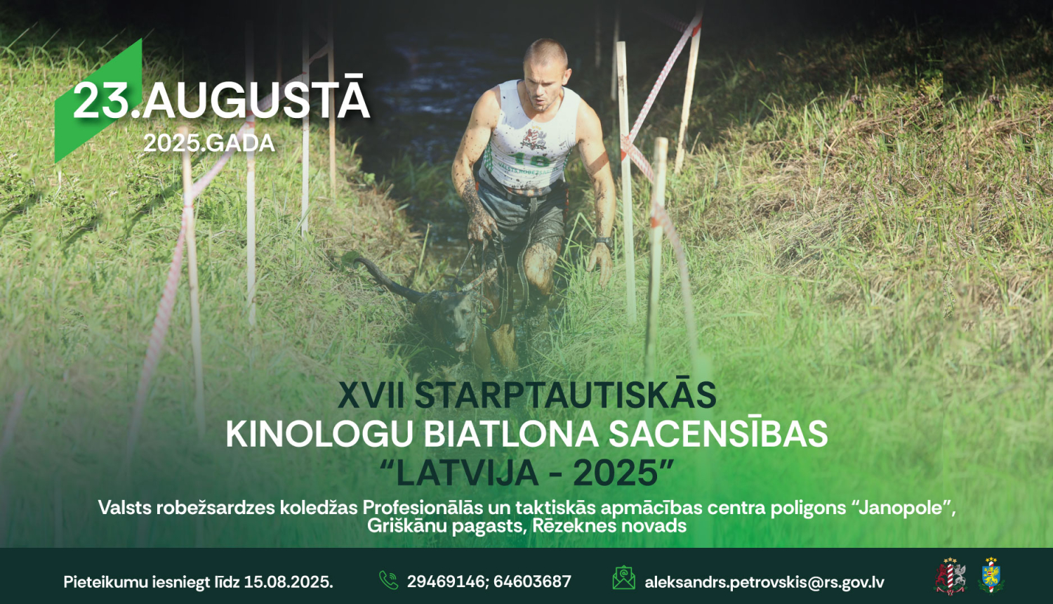 XVII kinologu sacensību publicitātes afiša