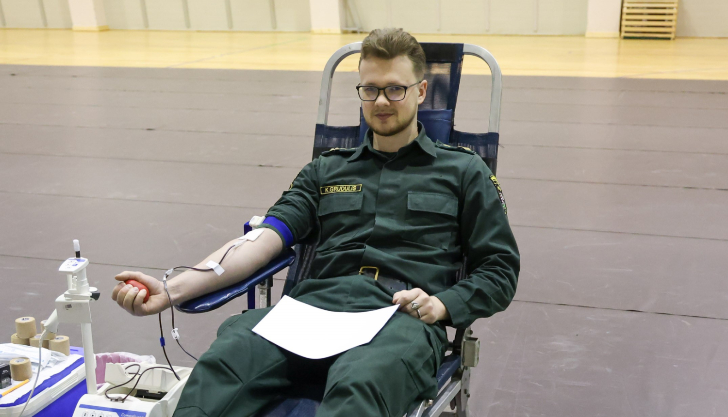 Valsts robežsardzes koledžā ziedoja asinis