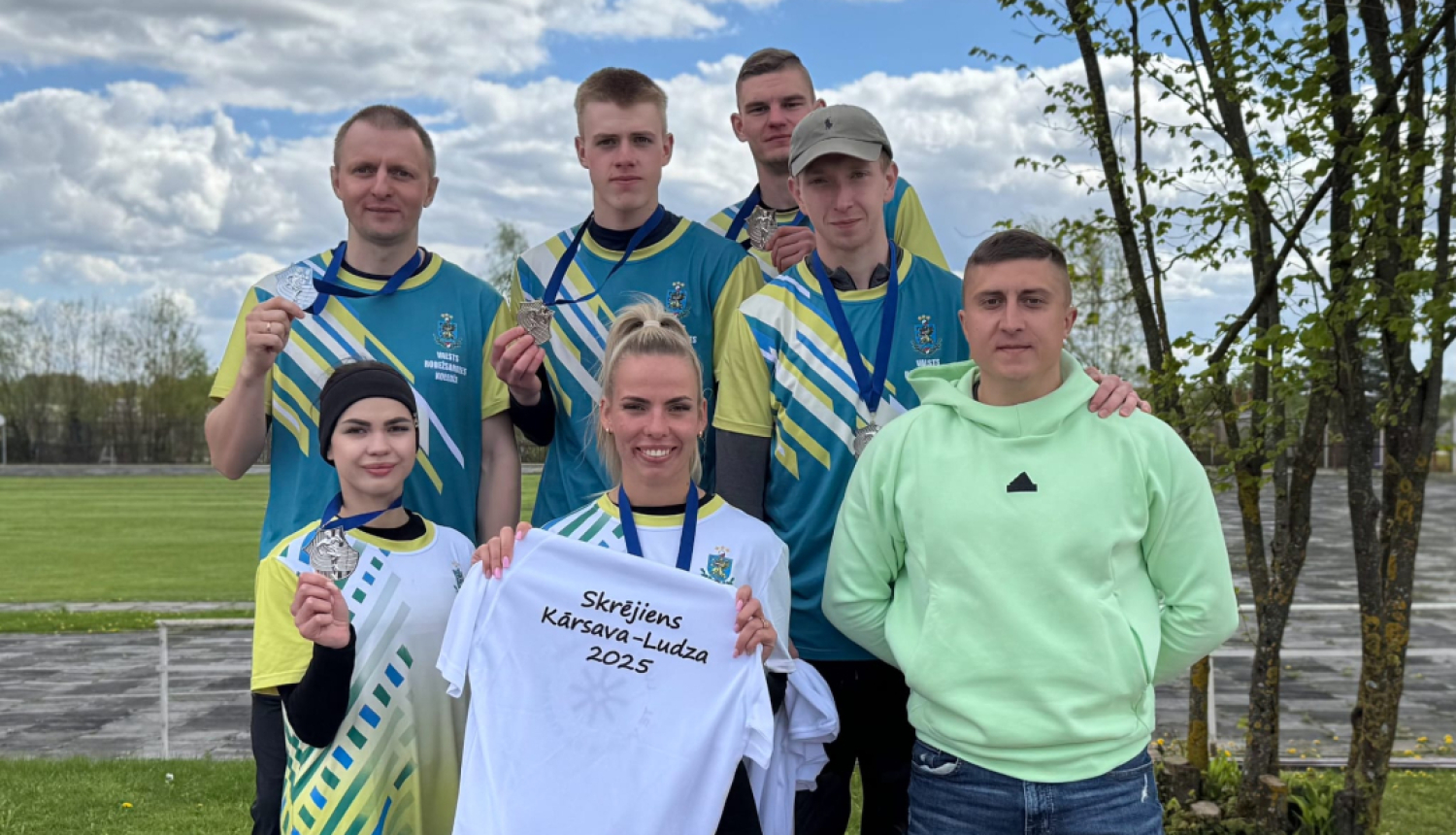 Valsts robežsardzes koledžas komanda startēja pavasara stafešu skrējiens "Kārsava - Ludza"