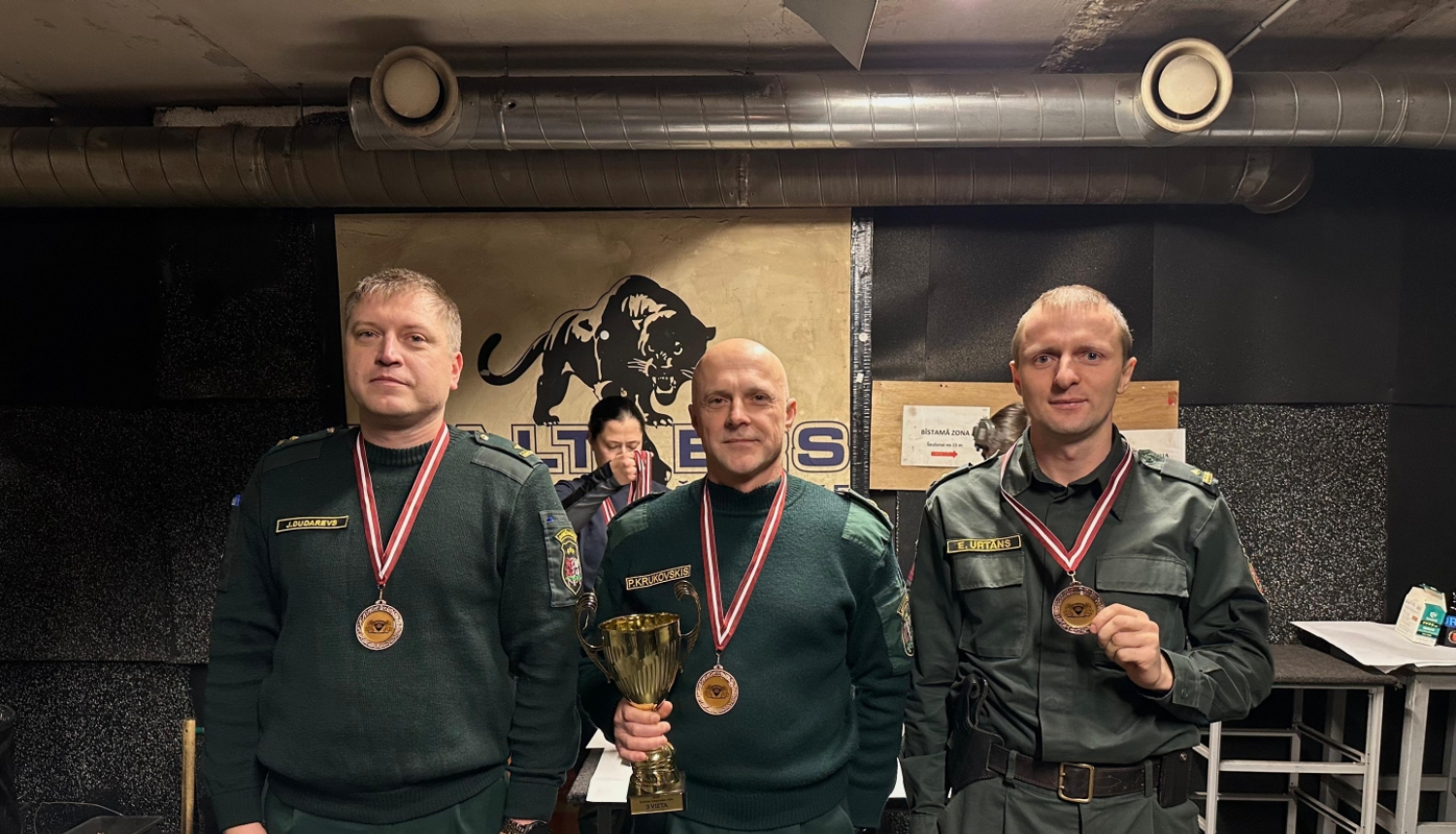 Robežsargi šaušanas sacensībās ieguva medaļas Nr.1